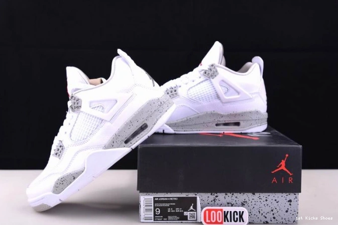 1st Kicks Shoes Oreo 4 White Retro Jordan CT8527-100 (2021) 0805